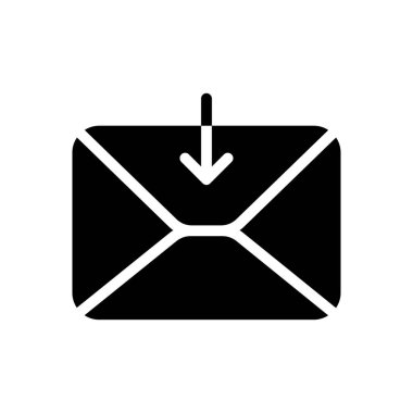 Web sitesi tasarımı ve masaüstü zarfları için gelen kutusu simgesi, geliştirme. premium paket.