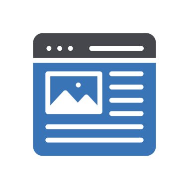 Web sitesi tasarımı ve masaüstü zarfları için web sayfası simgesi, geliştirme. premium paket.