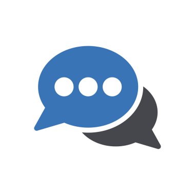 Web sitesi tasarımı ve masaüstü zarfları için sohbet simgesi, geliştirme. premium paket.