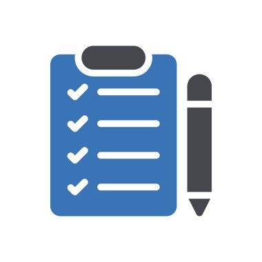 Web sitesi tasarımı ve masaüstü zarfları için kontrol listesi simgesi, geliştirme. premium paket.