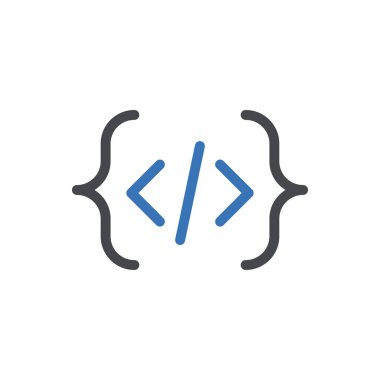 Web sitesi tasarımı ve masaüstü zarfları için simge kodlama, geliştirme. premium paket.