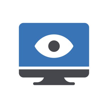 Web sitesi tasarımı ve masaüstü zarfları için görünüm simgesi, geliştirme. premium paket.