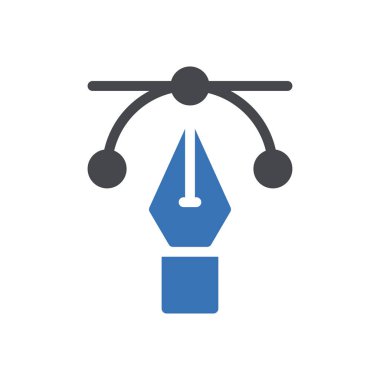 Web sitesi tasarımı ve masaüstü zarfları için daha bezier Simgesi, geliştirme. premium paket.