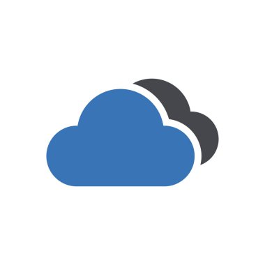 Web sitesi tasarımı ve masaüstü zarfları için bulut simgesi, geliştirme. premium paket.