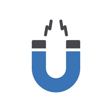 Web sitesi tasarımı ve masaüstü zarfları için mıknatıs simgesi, geliştirme. premium paket.