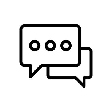 Web sitesi tasarımı ve masaüstü zarfları için sohbet simgesi, geliştirme. premium paket.