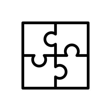 Web sitesi tasarımı ve masaüstü zarfları için bulmaca simgesi, geliştirme. premium paket.