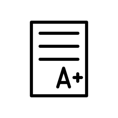 Web sitesi tasarımı ve masaüstü zarfları için sonuç kartı simgesi, geliştirme. premium paket.