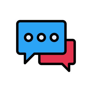 Web sitesi tasarımı ve masaüstü zarfları için sohbet simgesi, geliştirme. premium paket.