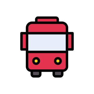 site tasarımı ve masaüstü zarfları için bus simgesi, geliştirme. premium paket.