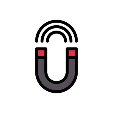 Web sitesi tasarımı ve masaüstü zarfları için mıknatıs simgesi, geliştirme. premium paket.