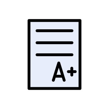 Web sitesi tasarımı ve masaüstü zarfları için sonuç kartı simgesi, geliştirme. premium paket.