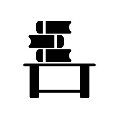 Web sitesi tasarımı ve masaüstü zarfları için masa simgesi, geliştirme. premium paket.