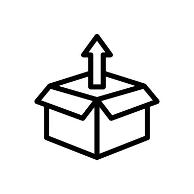 Web sitesi tasarımı ve masaüstü zarfları için boks simgesini açma, geliştirme. premium paket.