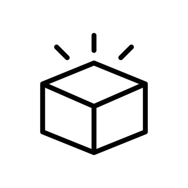 Web sitesi tasarımı ve masaüstü zarfları için kutu simgesi, geliştirme. premium paket.