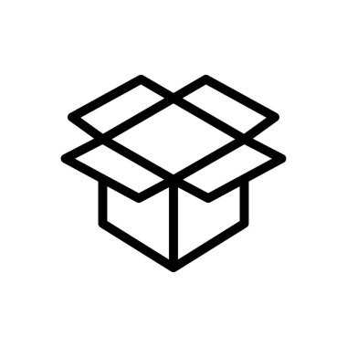 Web sitesi tasarımı ve masaüstü zarfları için kutu simgesi, geliştirme. premium paket.