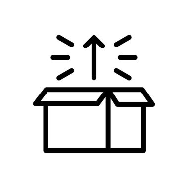 Web sitesi tasarımı ve masaüstü zarfları için kutu simgesi, geliştirme. premium paket.