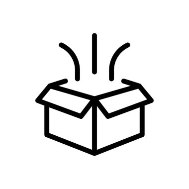 Web sitesi tasarımı ve masaüstü zarfları için kutu simgesi, geliştirme. premium paket.