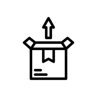 Web sitesi tasarımı ve masaüstü zarfları için kutu simgesi, geliştirme. premium paket.