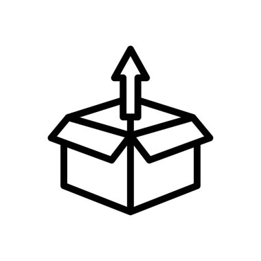 Web sitesi tasarımı ve masaüstü zarfları için kutu simgesi, geliştirme. premium paket.