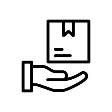 Web sitesi tasarımı ve masaüstü zarfları için kutu simgesi, geliştirme. premium paket.