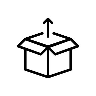 Web sitesi tasarımı ve masaüstü zarfları için kutu simgesi, geliştirme. premium paket.