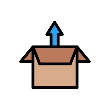 Web sitesi tasarımı ve masaüstü zarfları için kutu simgesi, geliştirme. premium paket.