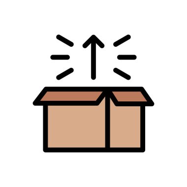 Web sitesi tasarımı ve masaüstü zarfları için kutu simgesi, geliştirme. premium paket.