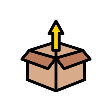 Web sitesi tasarımı ve masaüstü zarfları için kutu simgesi, geliştirme. premium paket.