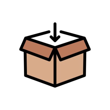 Web sitesi tasarımı ve masaüstü zarfları için kutu simgesi, geliştirme. premium paket.