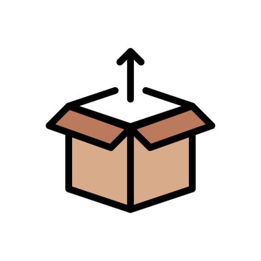 Web sitesi tasarımı ve masaüstü zarfları için kutu simgesi, geliştirme. premium paket.