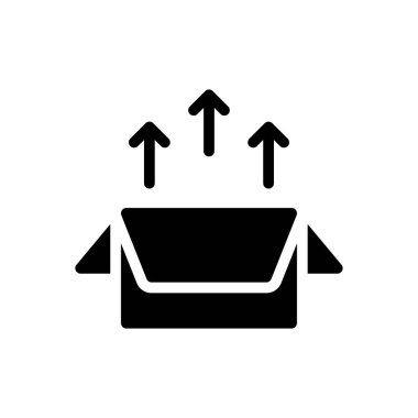 Web sitesi tasarımı ve masaüstü zarfları için paket simgesi, geliştirme. premium paket.