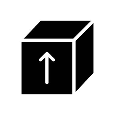 Web sitesi tasarımı ve masaüstü zarfları için kutu simgesi, geliştirme. premium paket.