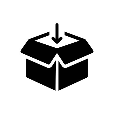 Web sitesi tasarımı ve masaüstü zarfları için kutu simgesi, geliştirme. premium paket.