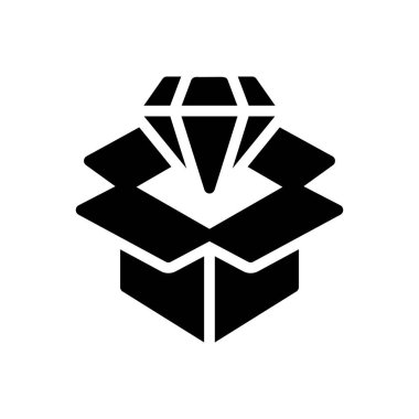 Web sitesi tasarımı ve masaüstü zarfları için paket simgesi, geliştirme. premium paket.