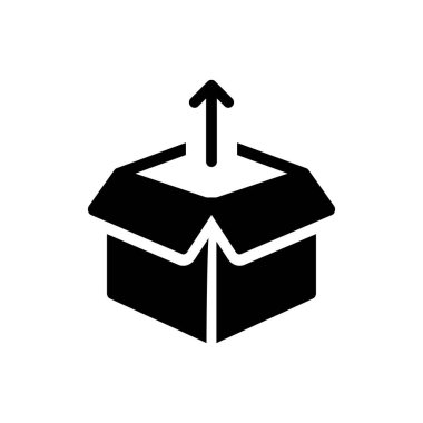 Web sitesi tasarımı ve masaüstü zarfları için kutu simgesi, geliştirme. premium paket.