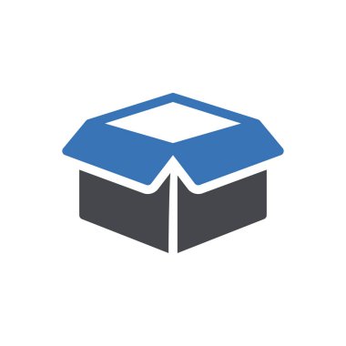 Web sitesi tasarımı ve masaüstü zarfları için kutu simgesi, geliştirme. premium paket.