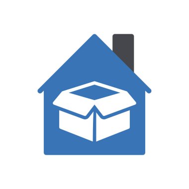 site tasarımı ve masaüstü zarfları için ev simgesi, geliştirme. premium paket.