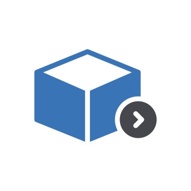 Web sitesi tasarımı ve masaüstü zarfları için kutu simgesi, geliştirme. premium paket.