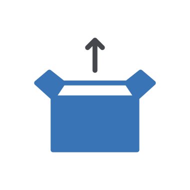 Web sitesi tasarımı ve masaüstü zarfları için kutu simgesi, geliştirme. premium paket.