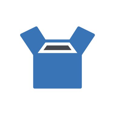 Web sitesi tasarımı ve masaüstü zarfları için kutu simgesi, geliştirme. premium paket.