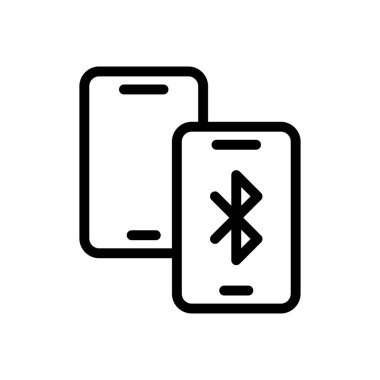 Web sitesi tasarımı ve masaüstü zarfları için bluetooth simgesi, geliştirme. premium paket.