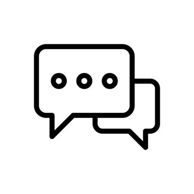 Web sitesi tasarımı ve masaüstü zarfları için sohbet simgesi, geliştirme. premium paket.