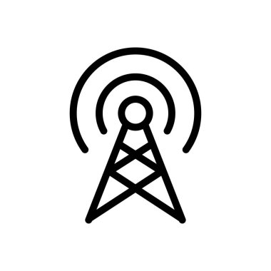 Web sitesi tasarımı ve masaüstü zarfları için kule simgesi, geliştirme. premium paket.