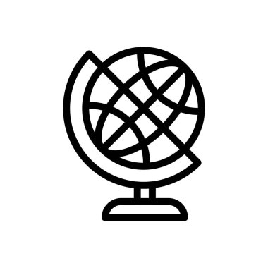 Web sitesi tasarımı ve masaüstü zarfları için dünya simgesi, geliştirme. premium paket.