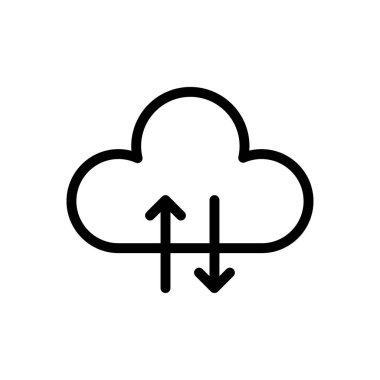 Web sitesi tasarımı ve masaüstü zarfları için bulut simgesi, geliştirme. premium paket.