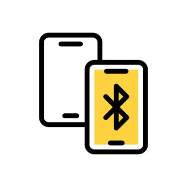 Web sitesi tasarımı ve masaüstü zarfları için bluetooth simgesi, geliştirme. premium paket.