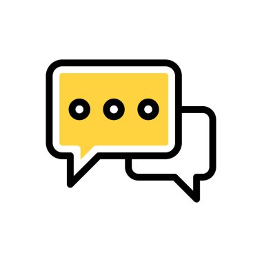 Web sitesi tasarımı ve masaüstü zarfları için sohbet simgesi, geliştirme. premium paket.