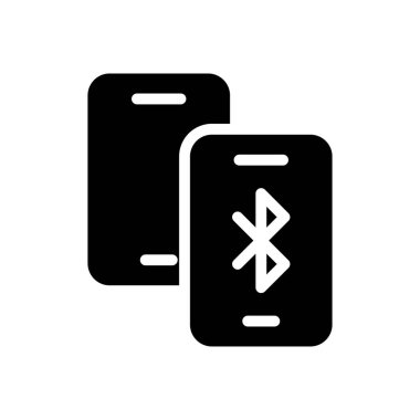 Web sitesi tasarımı ve masaüstü zarfları için bluetooth simgesi, geliştirme. premium paket.