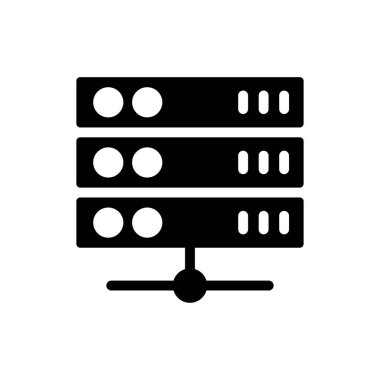 Web sitesi tasarımı ve masaüstü zarfları için sunucu simgesi, geliştirme. premium paket.